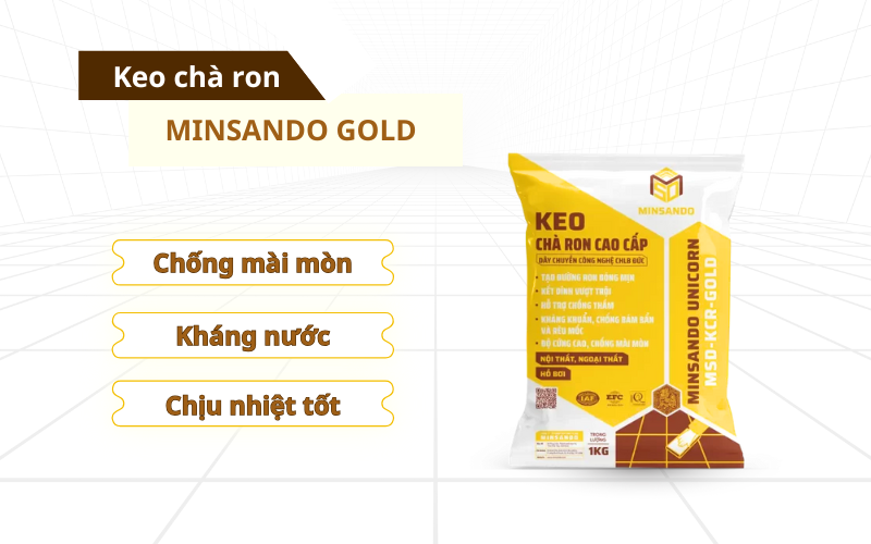 dùng keo chà ron minsando cải tạo đường ron