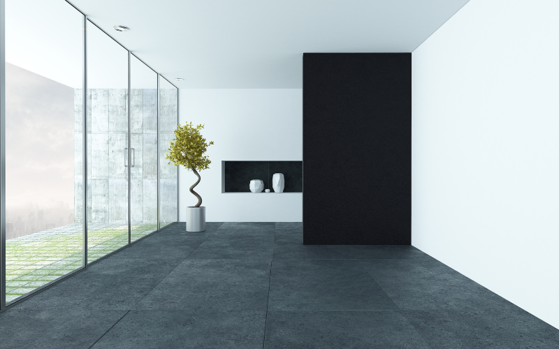 5 Tips phối màu gạch lát nền và ốp tường chuẩn thẩm mỹ 3 phối màu nền đậm tường sáng