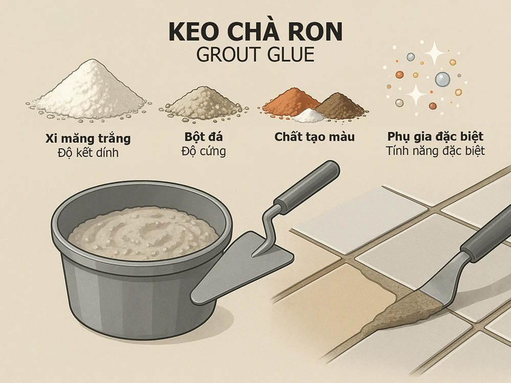 Keo chà ron là gì? 6+ Cần biết trước khi thi công dán gạch 7 biet keo cha ron la gi truoc khi thi cong dan gach 3