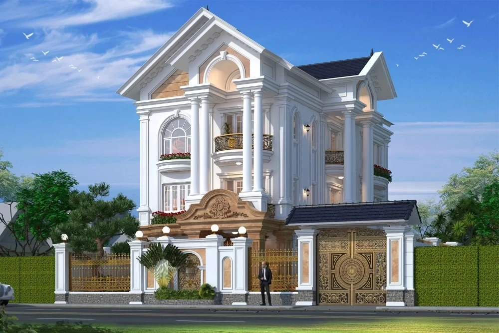 Biệt thự mái Thái bề thế