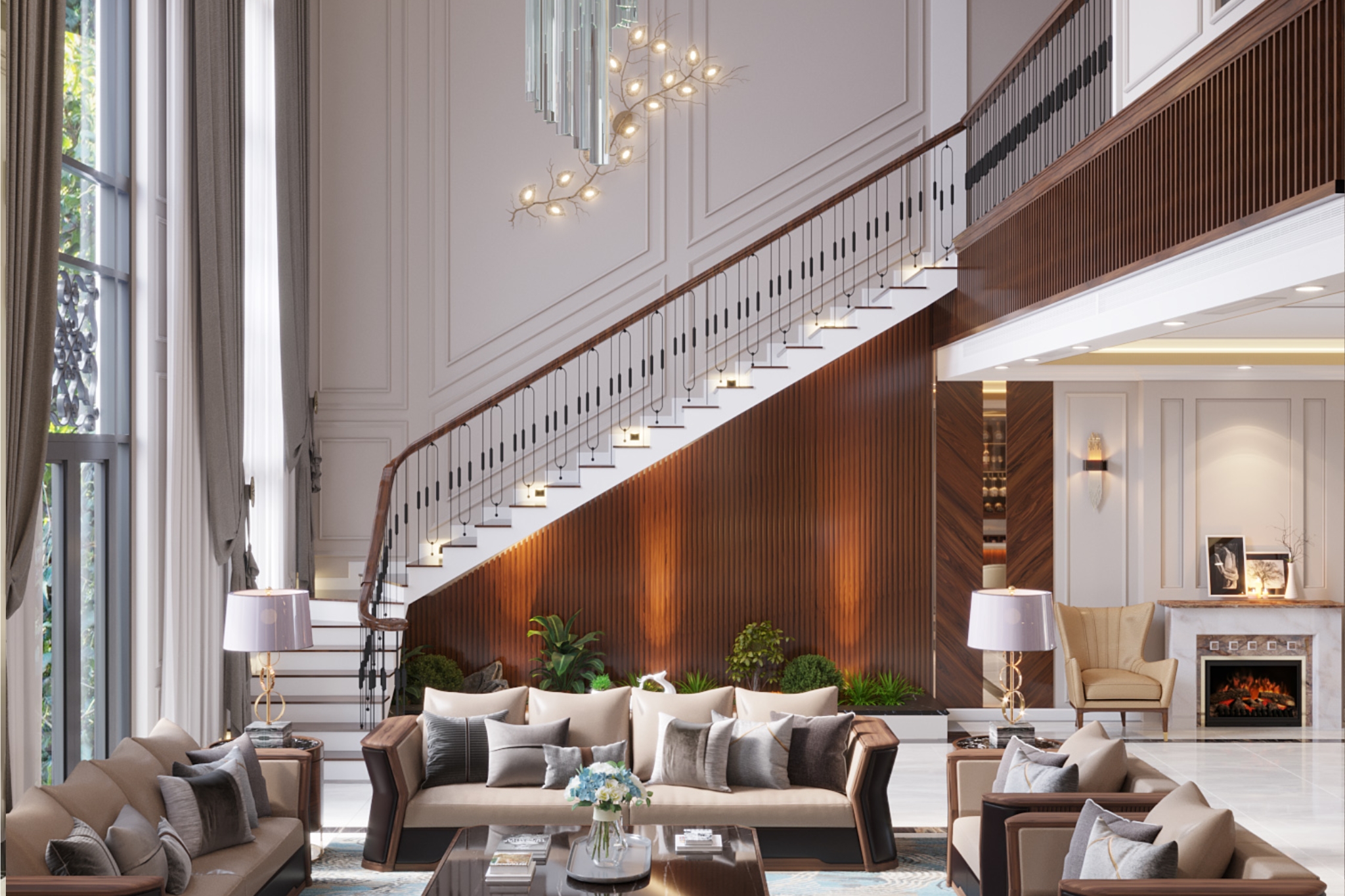 20+ mẫu biệt thự thông tầng đẹp, xa hoa, cao cấp 16 biệt thự thông tầng gỗ tự nhiên