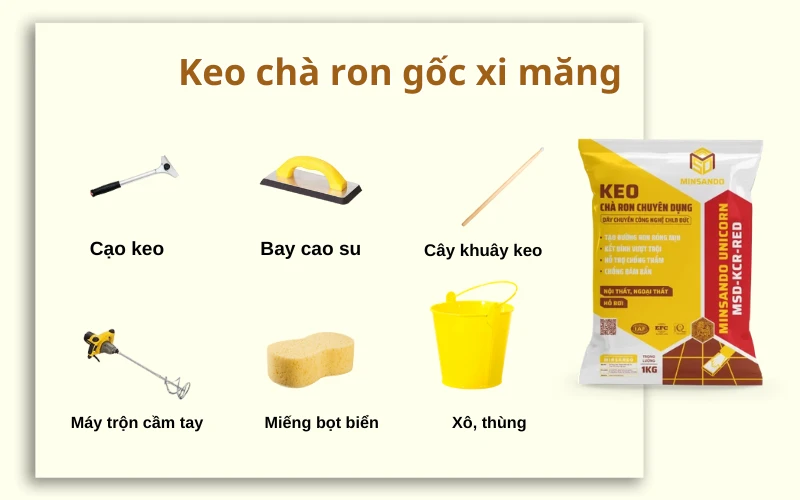 Hướng Dẫn Sử Dụng Keo Chà Ron Đúng Cách Từ A-Z (Xi Măng & Epoxy) 2 cac buoc huong dan su dung keo cha ron dung cach 2