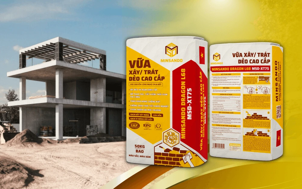 Các loại vữa trát lớp mỏng MINSANDO theo từng loại tường 2 các loại vữa trát lớp mỏng minsando cho tường xây