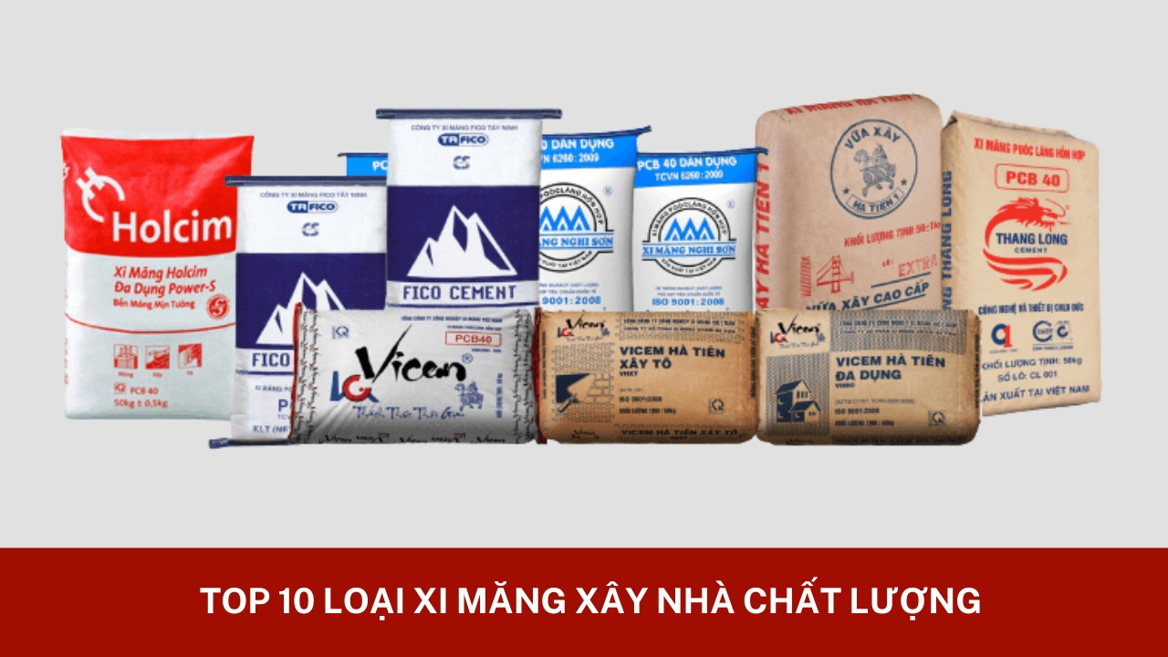 Các loại xi măng đến từ thương hiệu uy tín số 1