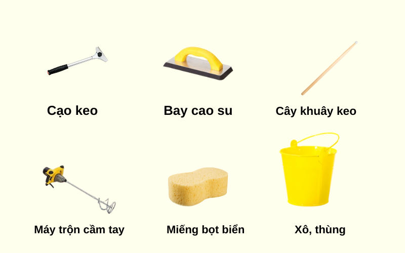 Cách pha keo chà ron chuẩn kỹ thuật, dễ thực hiện tại nhà 5 Cách pha keo dán gạch