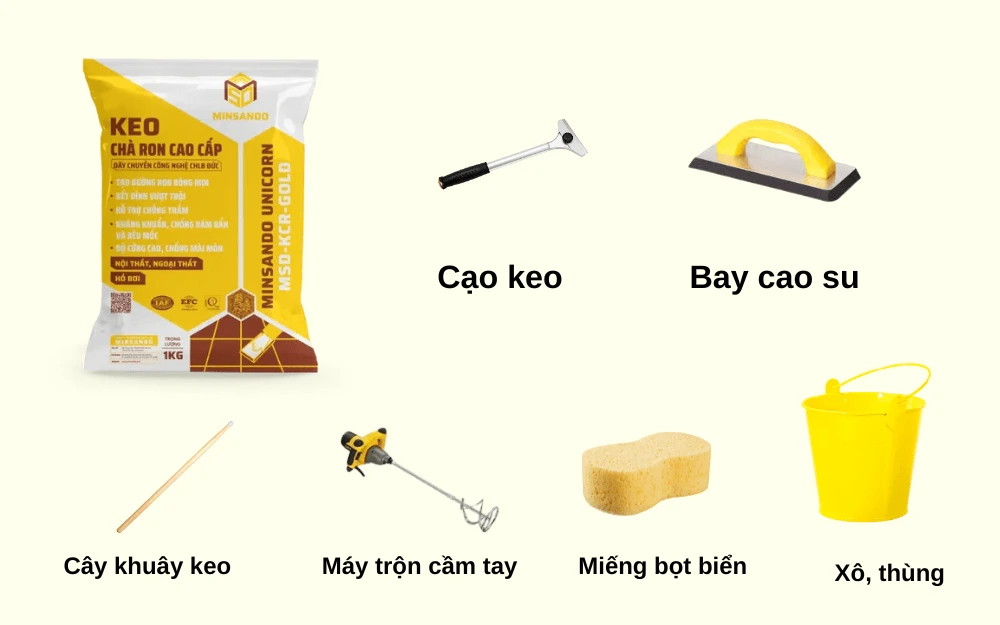 Cách pha keo chà ron chuẩn kỹ thuật, dễ thực hiện tại nhà 9 cach pha keo cha ron