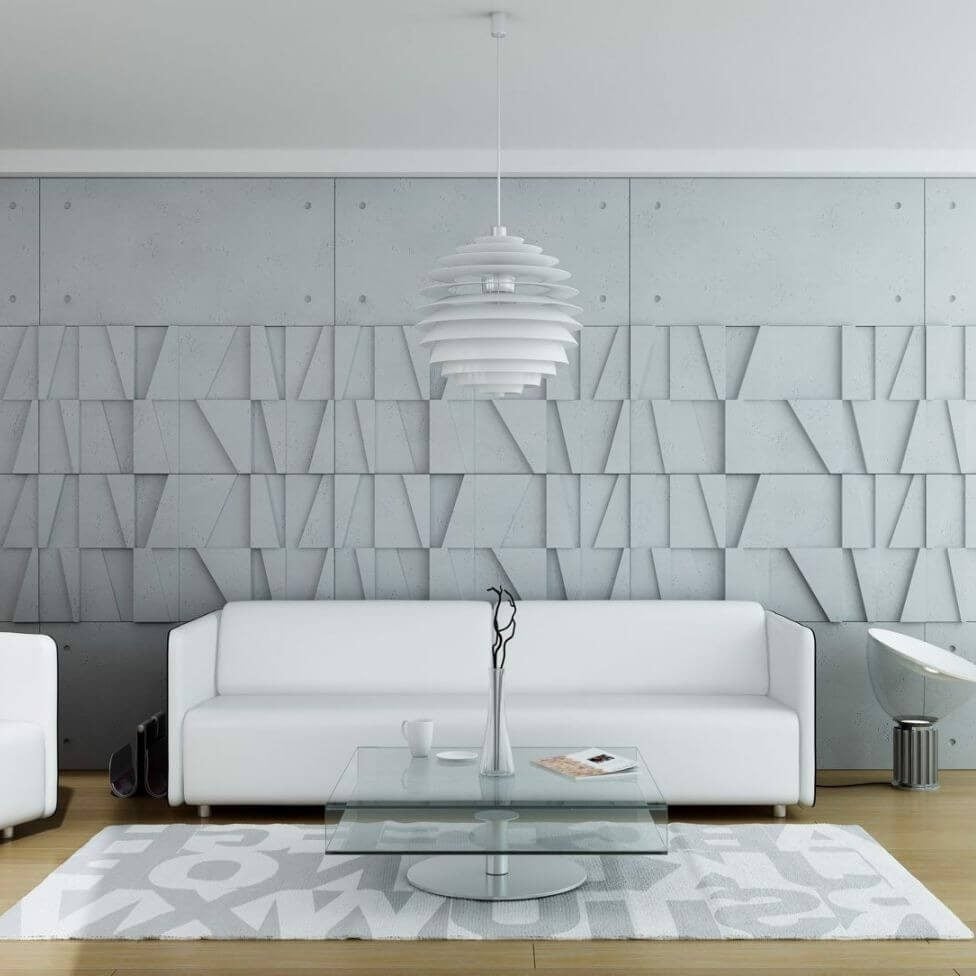 Gợi ý 30+ mẫu gạch 3D trang trí đẹp, thu hút, không lỗi thời 6 gạch 3d ốp phòng khách
