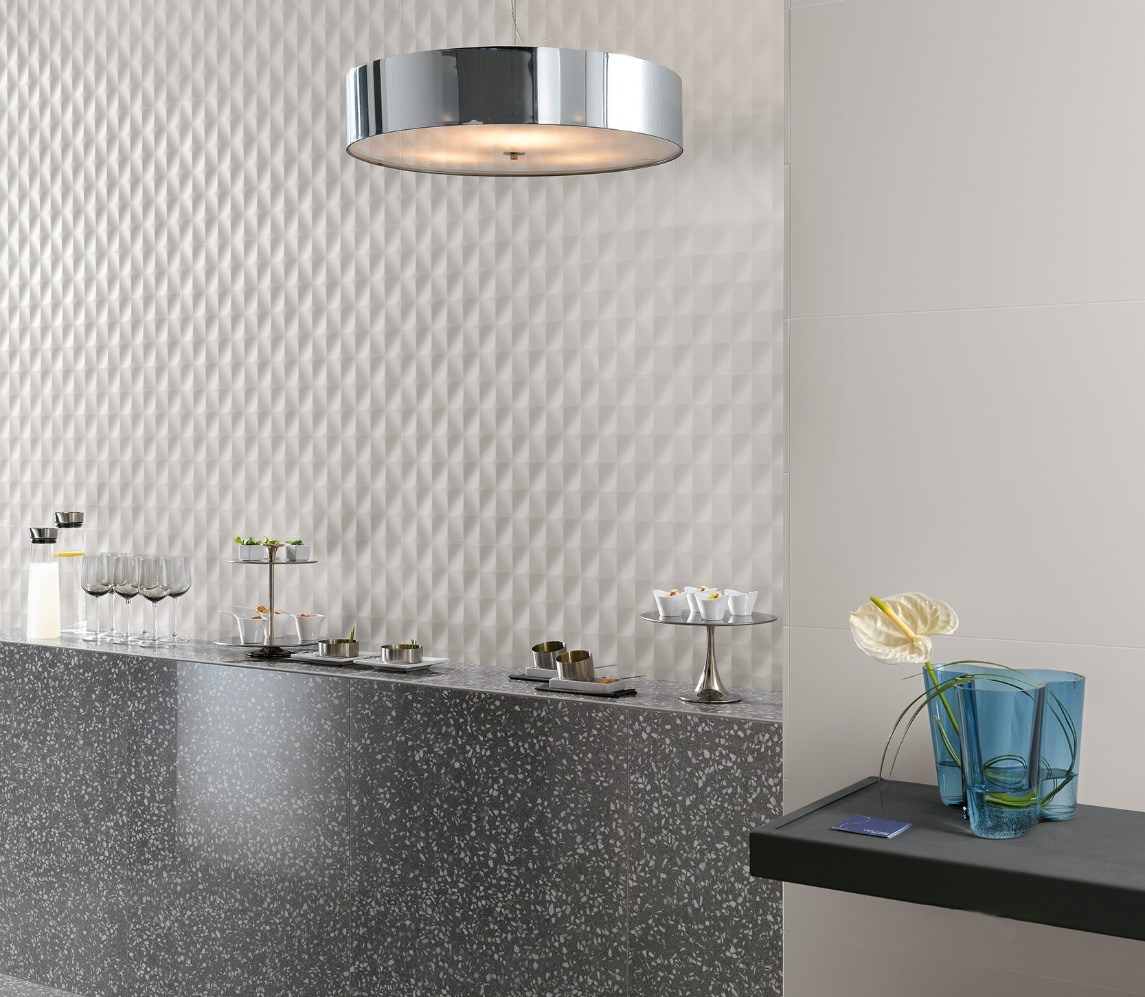 Gợi ý 30+ mẫu gạch 3D trang trí đẹp, thu hút, không lỗi thời 16 gạch 3d phòng bếp