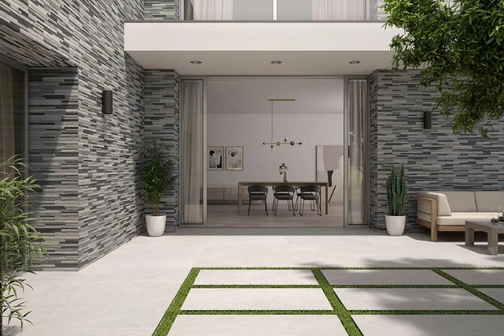 25+ mẫu gạch ốp tường ngoài trời đẹp, bền phổ biến nhất hiện nay 17 gach gia be tong op tuong nha
