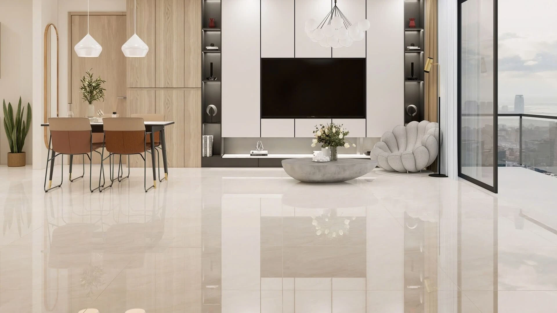 Gợi ý 20+ mẫu nhà đẹp bắt kịp xu hướng vật liệu hiện đại 3 gạch khổ lớn liền mạch