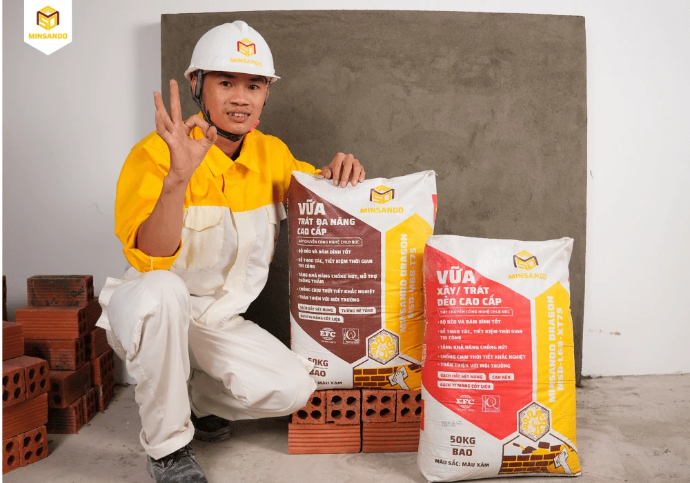 Giải pháp thi công trát tường mới của Minsando tập trung vào kiểm soát độ dày lớp trát