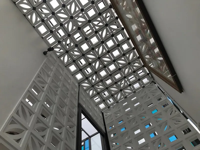 Gạch lấy sáng là gì? 20+ ý tưởng ứng dụng gạch lấy sáng trong nội thất 37 giếng trời ốp gạch bông gió