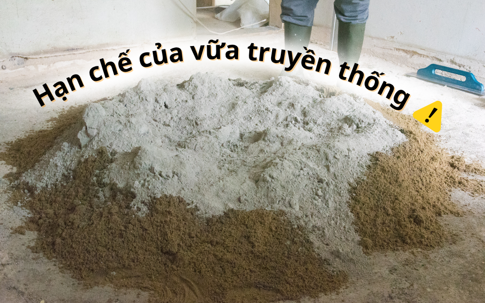 hạn chế của vữa truyền thống