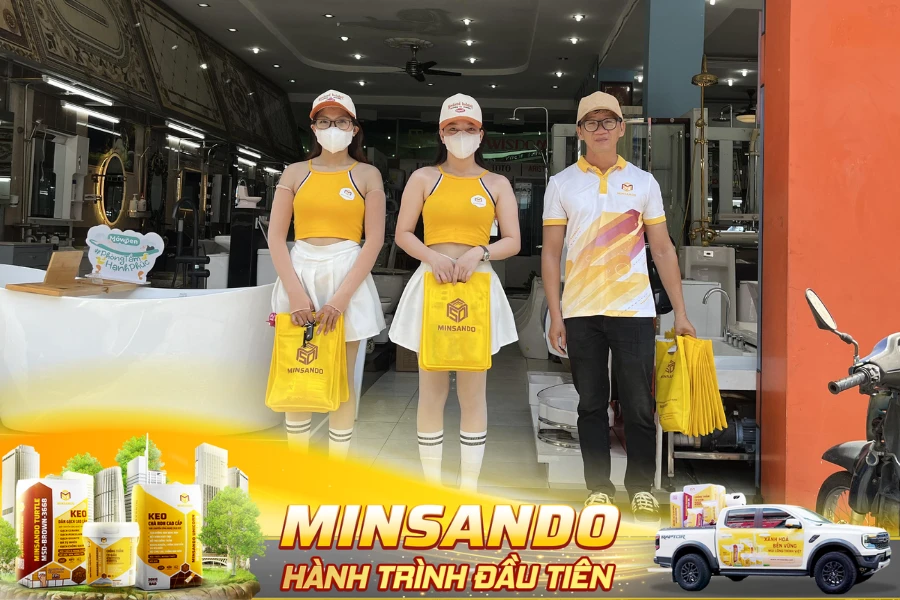 MINSANDO gây ấn tượng mạnh khi thực hiện hành trình mang vật liệu xanh đến công trình Việt