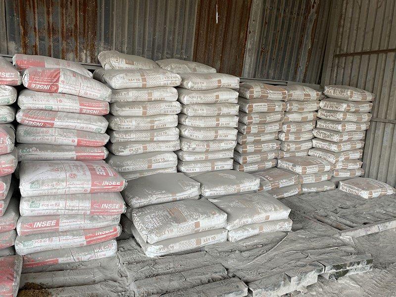 hao hụt khi bảo quản vật liệu