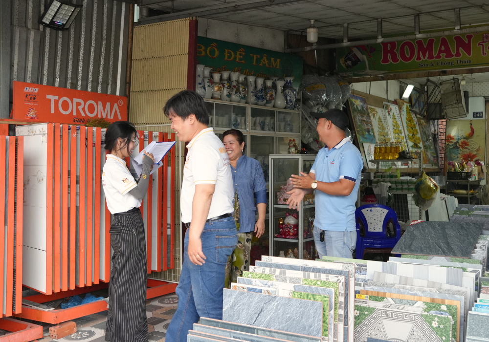 hỗ trợ các điểm bán