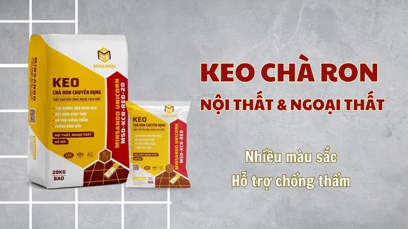 Bảng giá keo chà ron chống thấm, kháng hóa chất cập nhật mới nhất 5 Keo chà ron minsando đa dạng mẫu mã