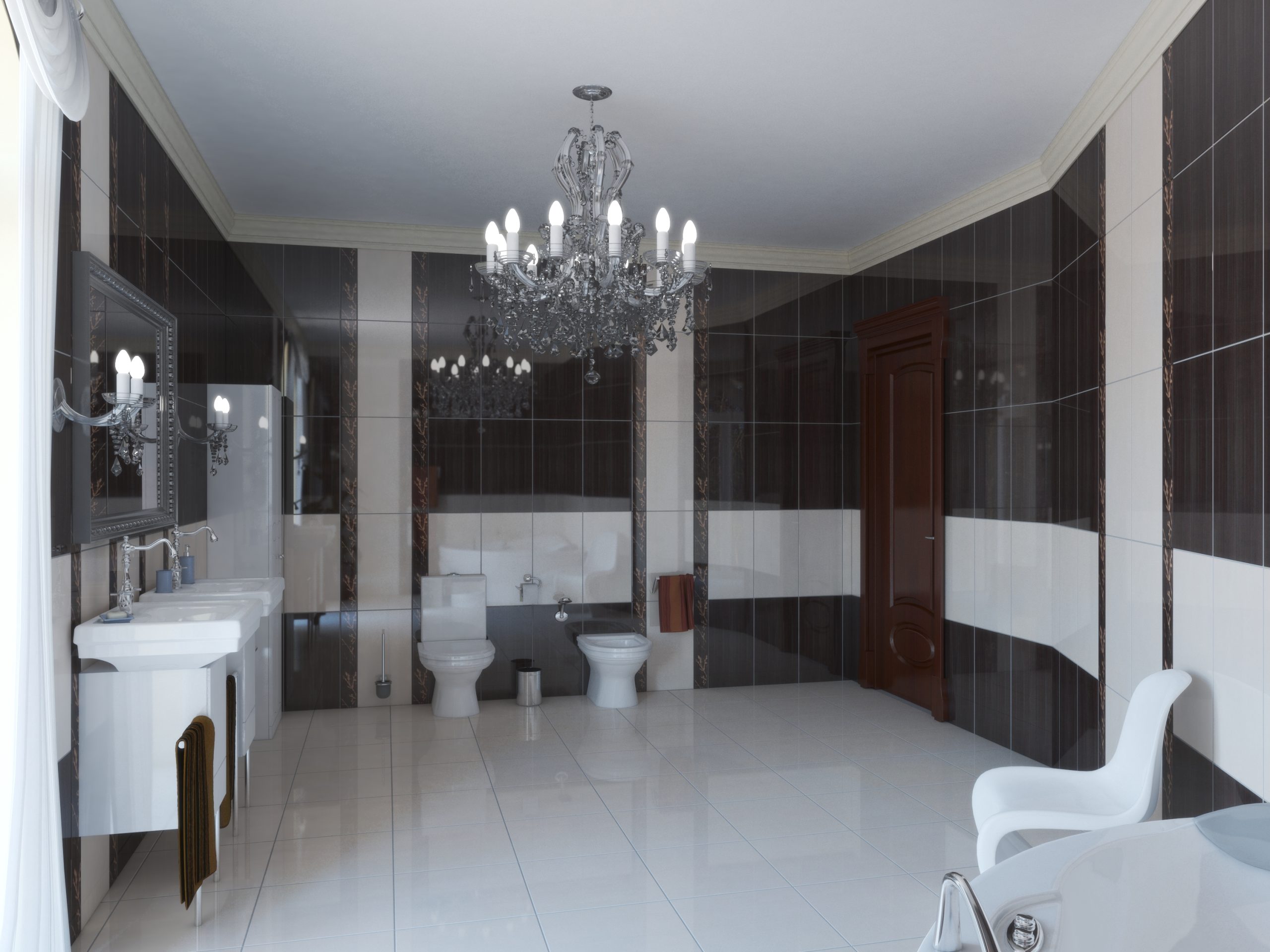 Top 12 mẫu gạch ốp lát nhà tắm đẹp hiếm gặp 2025 - Ốp gạch nhà tắm không lỗi thời 16 Không phối gạch có màu giống nhau hoàn toàn