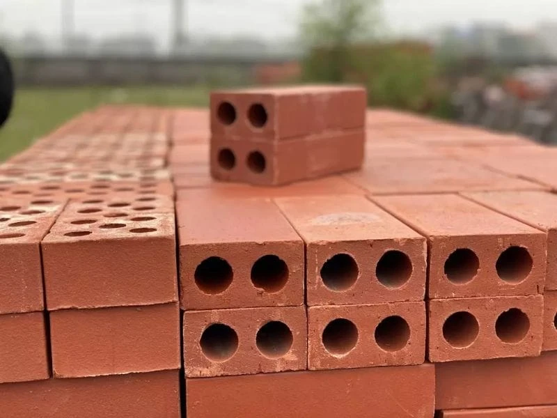 Gạch 2 lỗ dùng để xây tường ngăn trong nhà, tường nhà vệ sinh,...