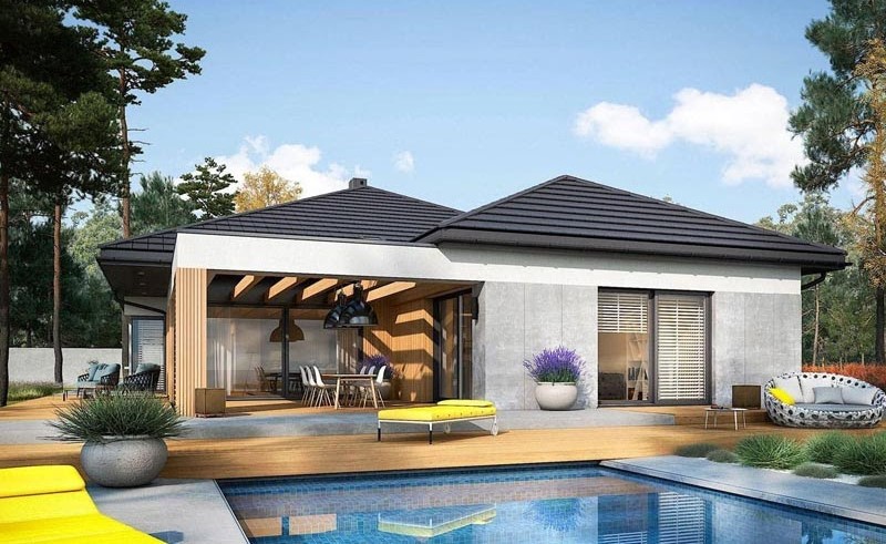 30+ mẫu nhà cấp 4 hiện đại, đẹp, tiện nghi, xu hướng nhất 36 mẫu nhà cấp 4 hiện đại có hồ bơi