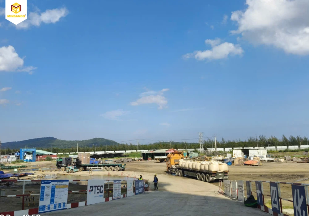 MINSANDO cung cấp cát sấy khô cho dự án bồn chứa Ethane siêu lạnh tại Long Sơn