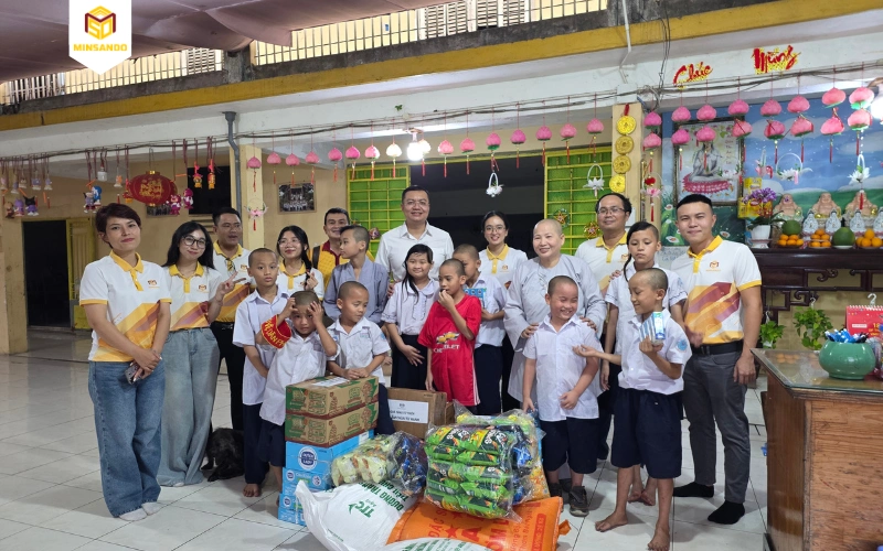 [Tháng 11] MINSANDO gửi yêu thương đến Mái ấm Chùa Từ Hạnh - Bình Tân