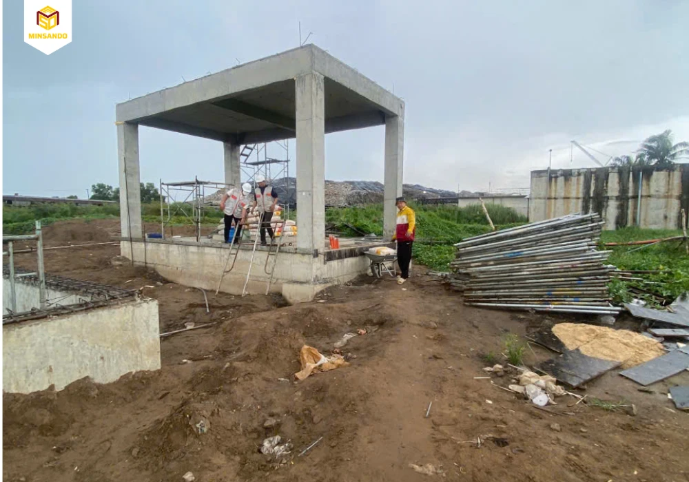 Minsando cung ứng vật liệu, đảm bảo tiến độ hoàn thiện nhà máy điện rác Củ Chi