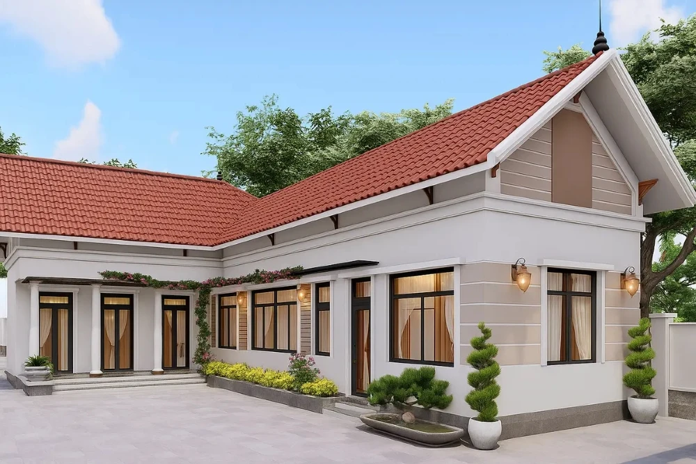 TOP 30+ mẫu nhà cấp 4 đẹp theo khổ đất, ngân sách thực tế 9 nha cap 4 chu l 1