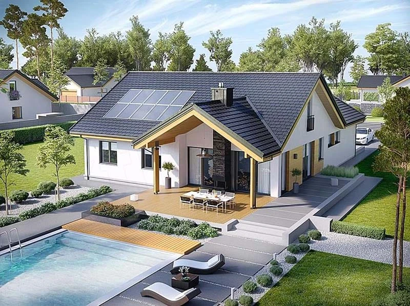 TOP 30+ mẫu nhà cấp 4 đẹp theo khổ đất, ngân sách thực tế 38 Nhà cấp 4 đẹp, có hồ bơi, giá từ 500 triệu trở lên