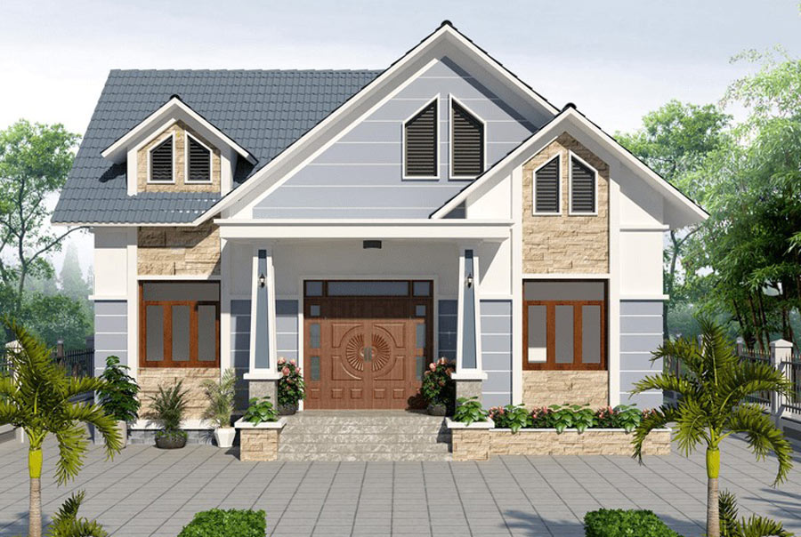 30+ mẫu nhà cấp 4 hiện đại, đẹp, tiện nghi, xu hướng nhất 10 nhà cấp 4 mái thái gác lửng