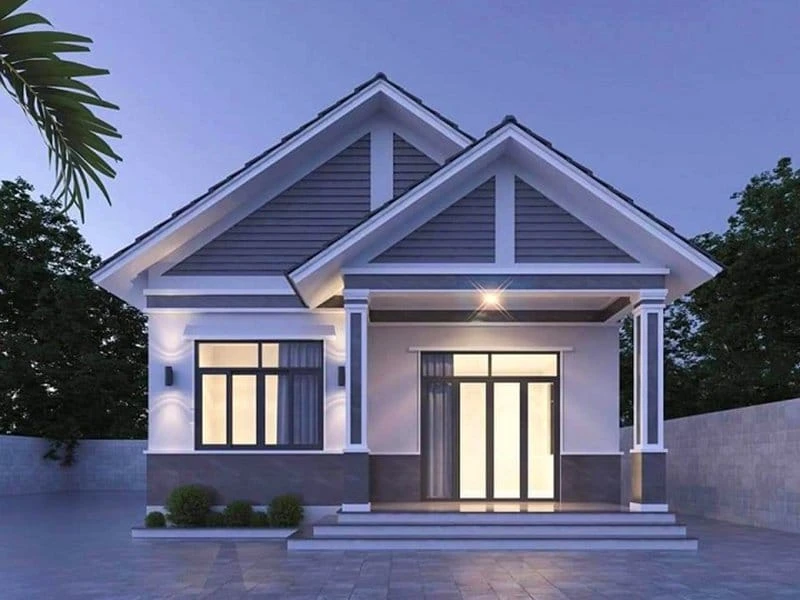TOP 30+ mẫu nhà cấp 4 đẹp theo khổ đất, ngân sách thực tế 18 nha cap 4 mai thai o nong thon