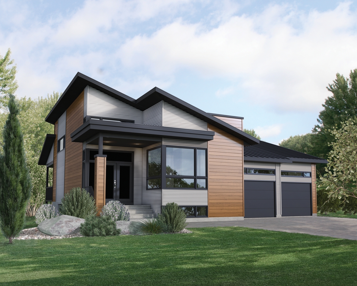 30+ mẫu nhà cấp 4 hiện đại, đẹp, tiện nghi, xu hướng nhất 18 nhà mái lệch tối giản