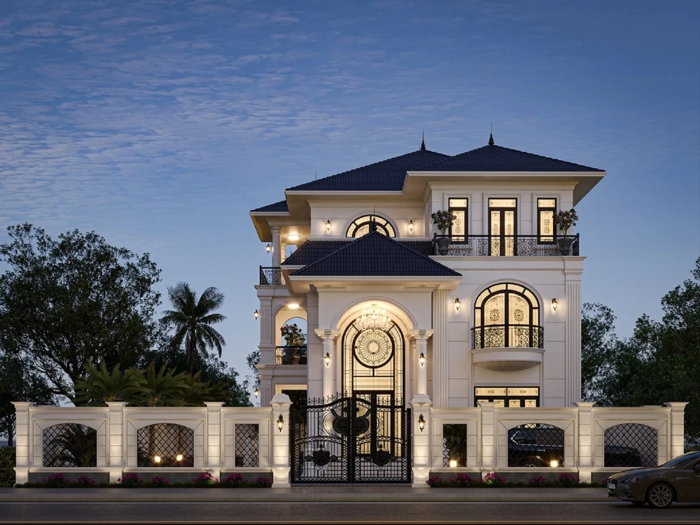 30+ mẫu nhà mái Nhật đẹp kèm chi phí cụ thể 14 nha mai nhat 3 tang tan co dien
