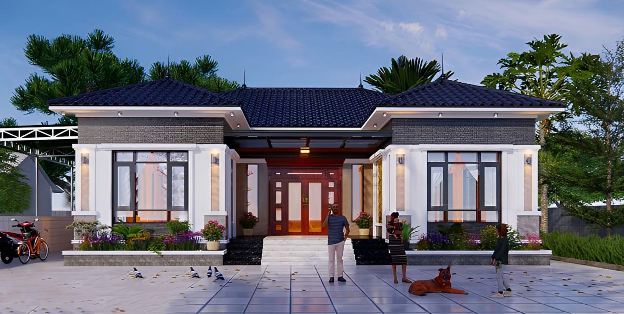 nhà mái nhật chữ u