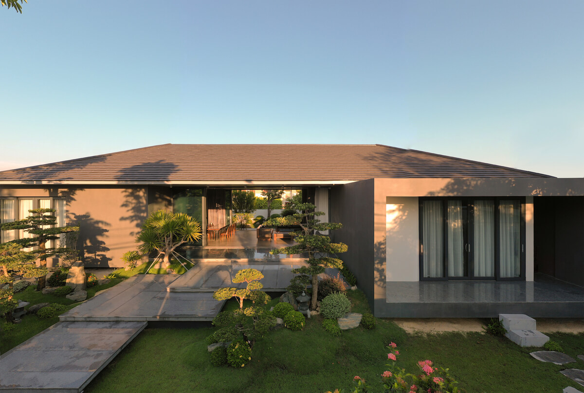 nhà mái nhật mái bằng