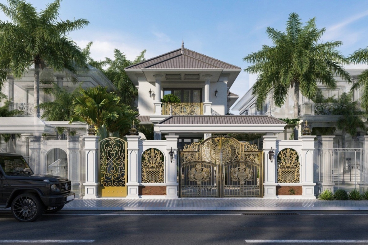 nhà mái nhật tân cổ điển đẹp