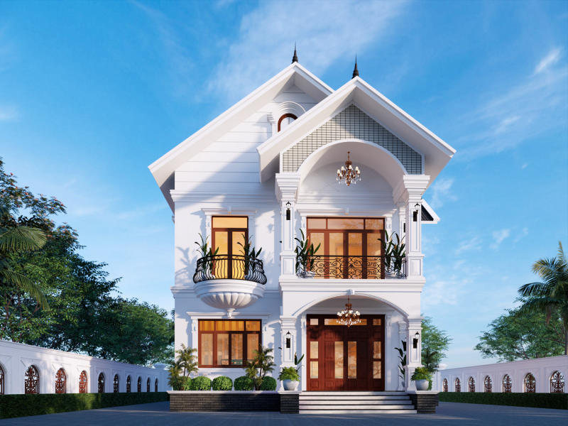 nhà mái nhật tân cổ điển sang trọng