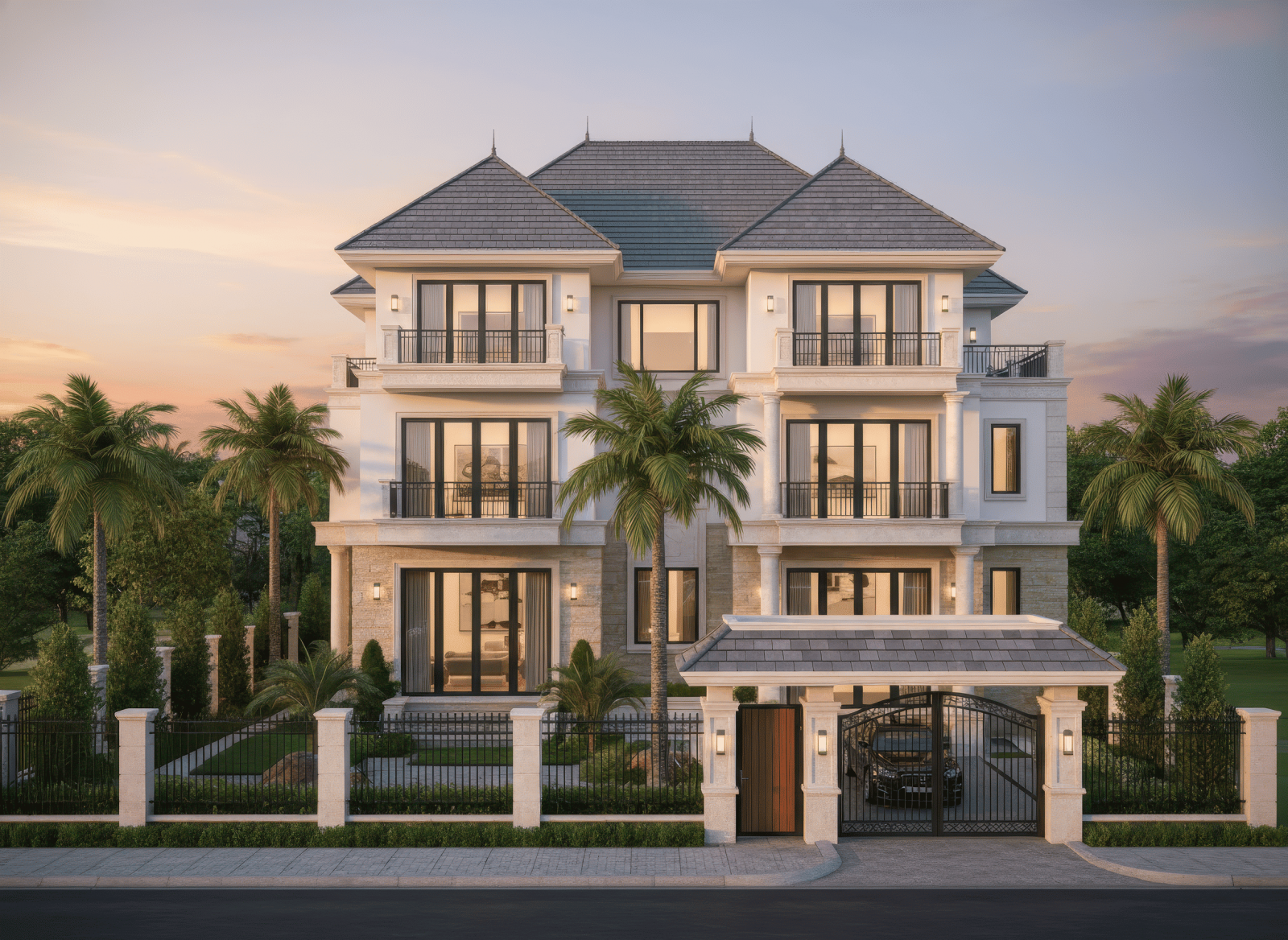 50+ mẫu nhà mái Thái đẹp, bắt kịp xu hướng 2026 12 nhà mái thái 3 tầng