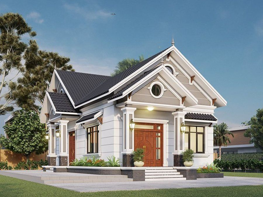 50+ mẫu nhà mái Thái đẹp, bắt kịp xu hướng 2026 38 nhà mái thái có sân vườn