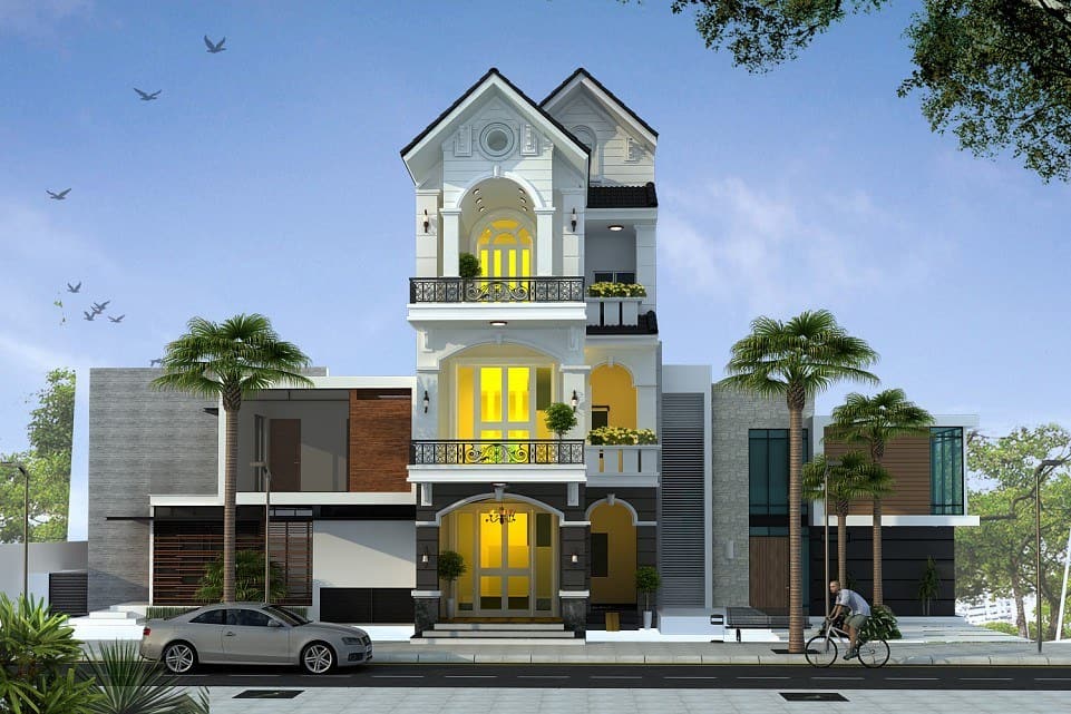 50+ mẫu nhà mái Thái đẹp, bắt kịp xu hướng 2026 37 nhà ống đẹp mái thái