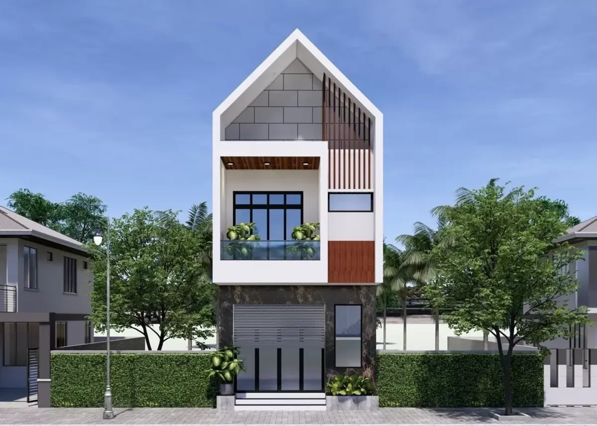 50+ mẫu nhà mái Thái đẹp, bắt kịp xu hướng 2026 34 nhà ống mái thái đơn