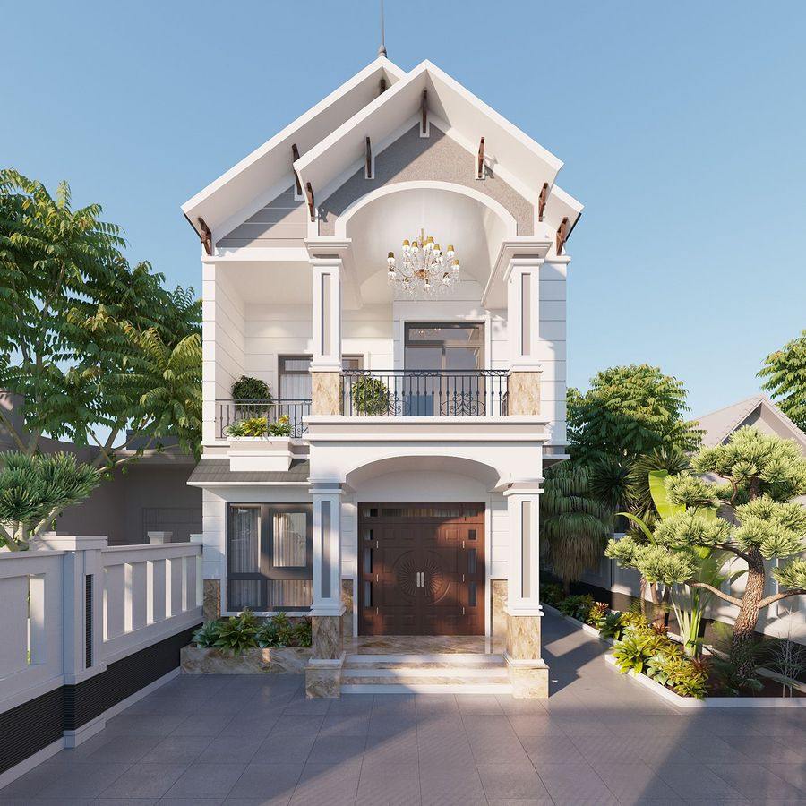 50+ mẫu nhà mái Thái đẹp, bắt kịp xu hướng 2026 35 nhà ống mái thái hiện đại