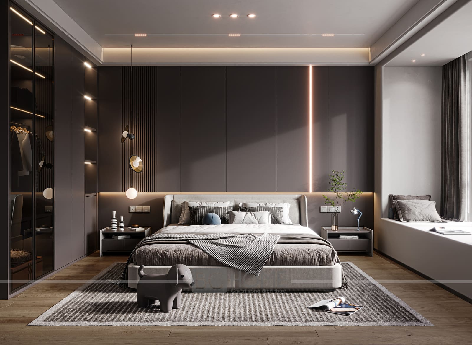 phòng ngủ hiện đại sang trọng