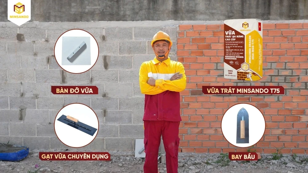 Phương pháp thi công trát tường mới - Giải pháp trát lớp mỏng 15 Phương pháp thi công trát tường mới - Giải pháp trát lớp mỏng