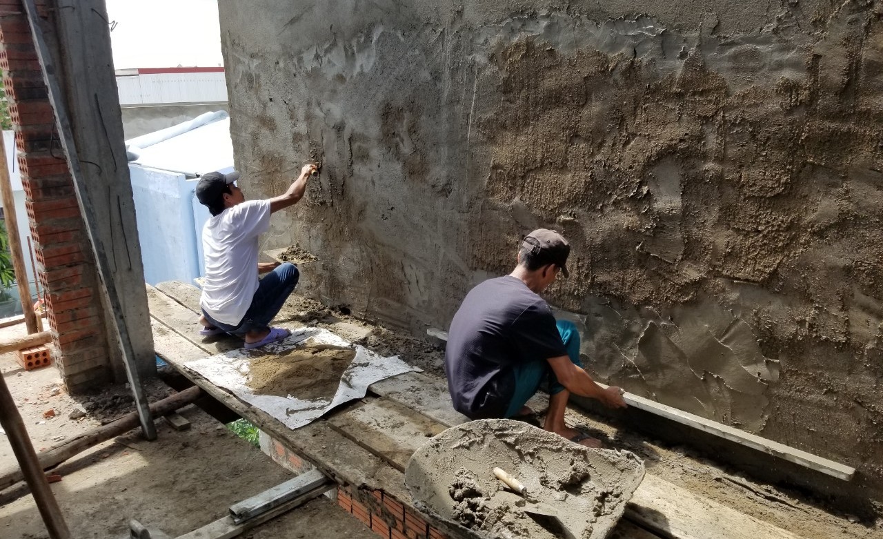 quy trình thi công tô trát tường