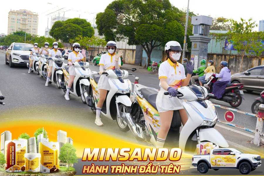 Đoàn Roadshow hành trình đầu tiên của Minsando lăn bánh tại các con đường trọng điểm