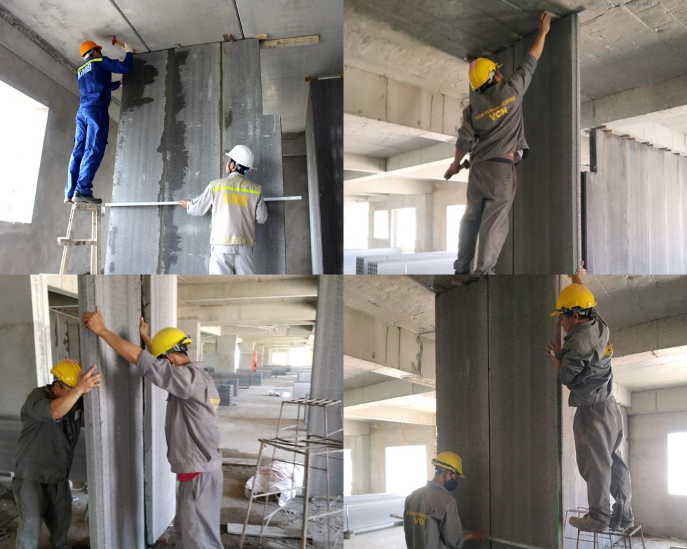 Vữa ghép tấm Acotec là gì? Giải pháp liên kết cho hệ tường lắp ghép 4 Thi công đúng kỹ thuật để đảm bảo chất lượng vữa ghép tấm Acotec
