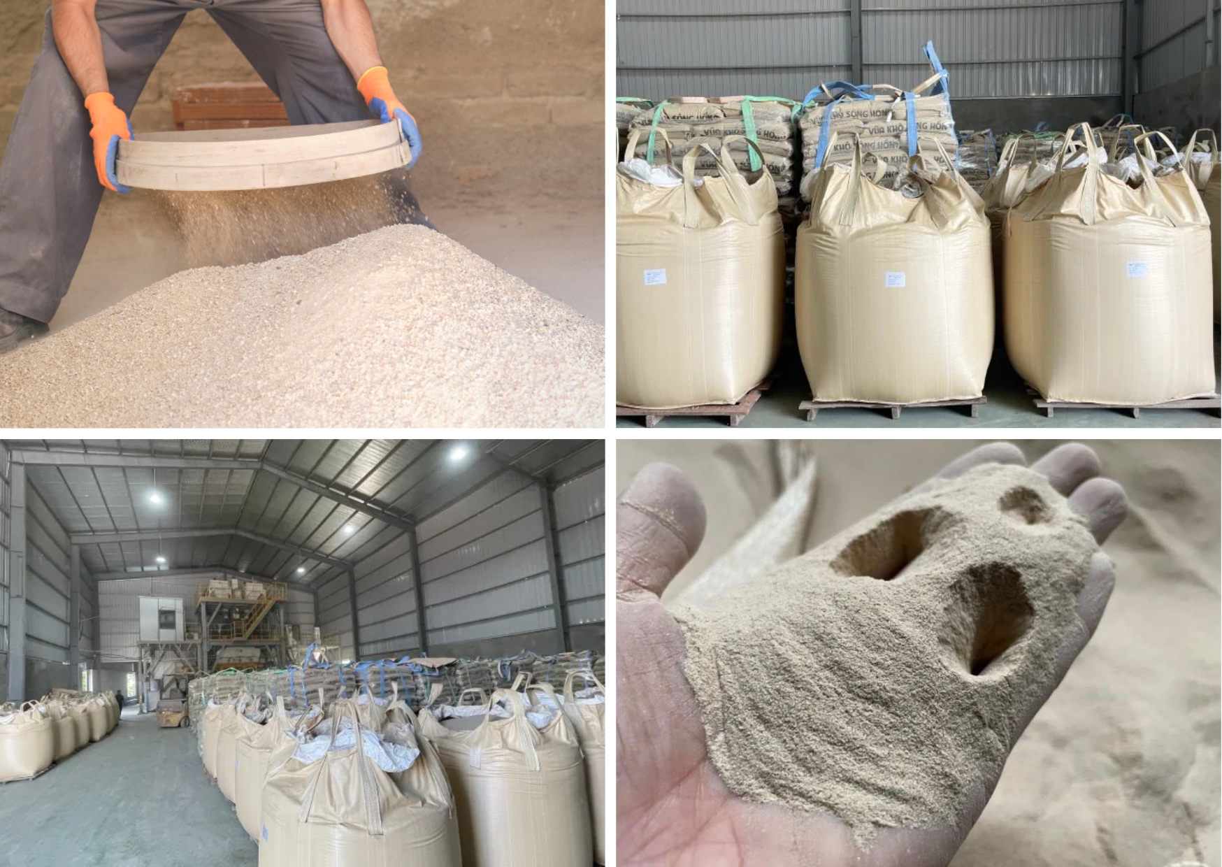 tiêu chí cát sấy khô chất lượng