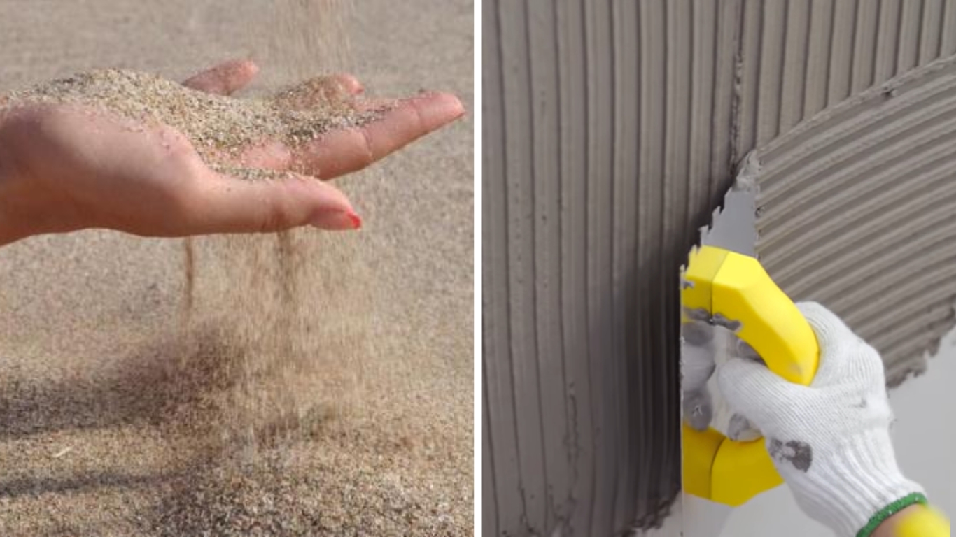 tiêu chuẩn cát sấy khô làm keo dán gạch