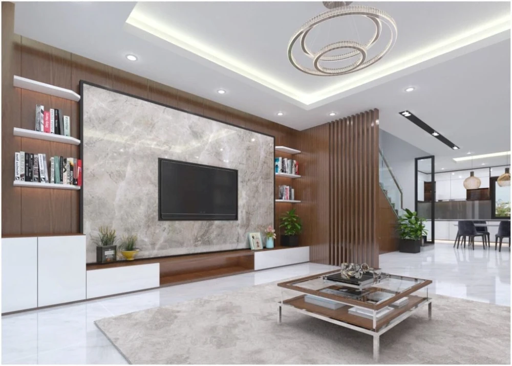 Trần thạch cao phòng khách đẹp